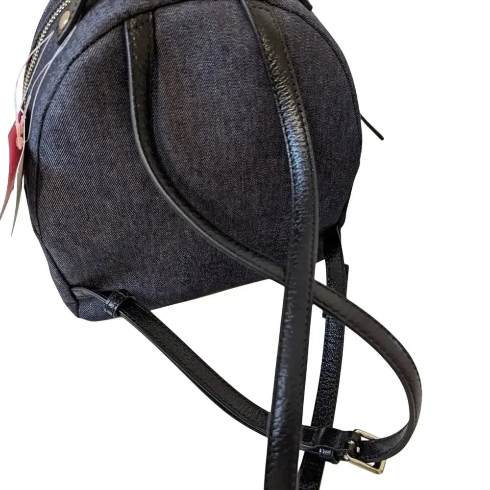 Kate Spade Grove Street Denim Poppy Embroidered Backpack New with Tag MSRP $299